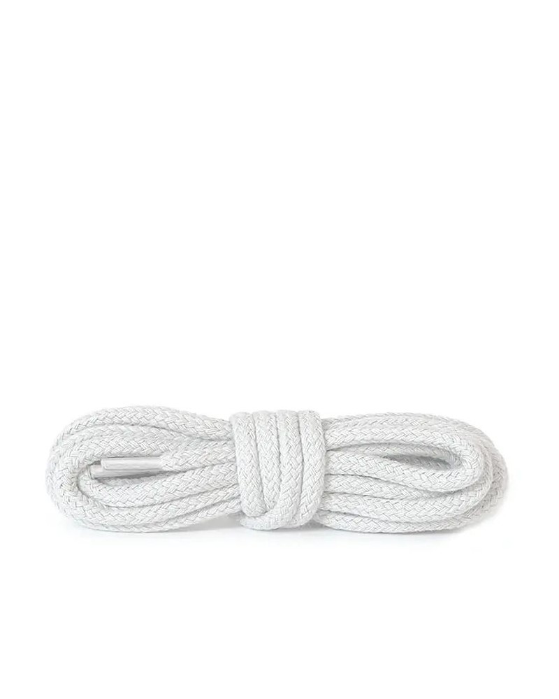 Białe, okrągłe grube, sznurówki do butów, 45 cm, Kaps