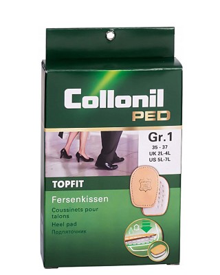 Podpiętek skórzany do butów, 35-40, na lateksie, Topfit Fersenkissen Collonil