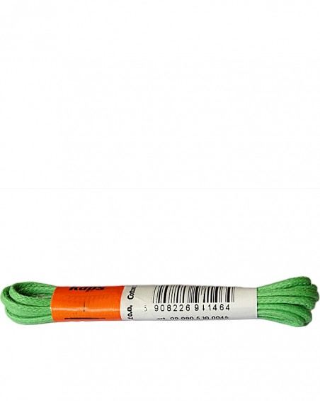 Zielone, cienkie, woskowane sznurówki do butów, 75 cm, Kaps