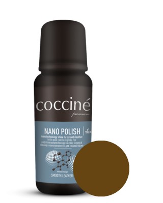 Brązowa pasta w płynie do skór licowych, 75 ml, Nano Polish Coccine