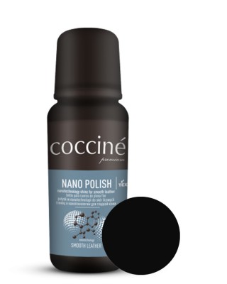 Czarna pasta w płynie do skór licowych, 75 ml, Nano Polish Coccine
