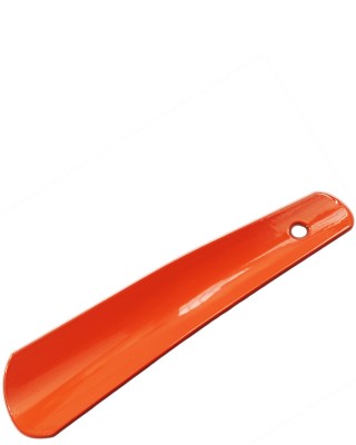 Łyżka do butów, metalowa, krótka, 17 cm, Kaps, pomarańczowa