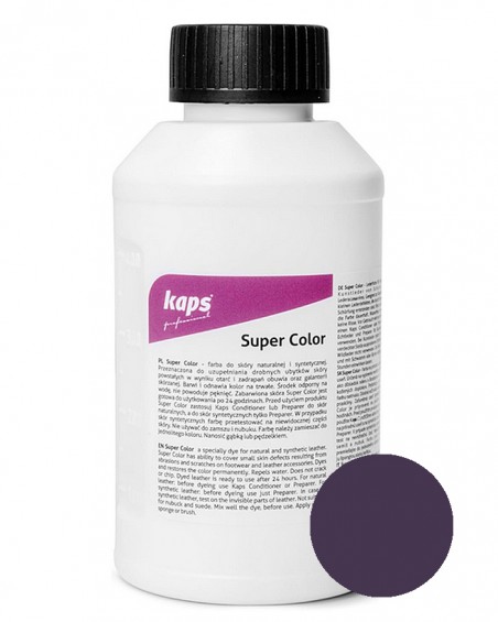 Farba do skór naturalnych, fioletowa, Super Color, 500 ml, 102, Kaps