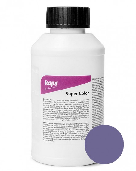 Farba do skór naturalnych, fioletowa, Super Color, 500 ml, 123, Kaps