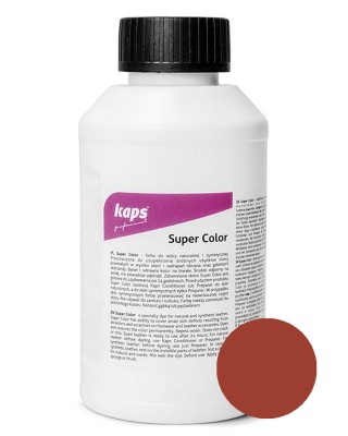 Farba do skór naturalnych, jasnobrązowa, Super Color, 500 ml, 129, Kaps
