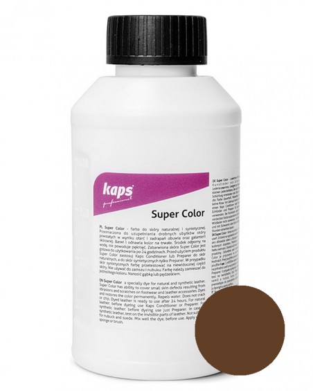 Farba do skór naturalnych, brązowa, Super Color, 500 ml, 139, Kaps
