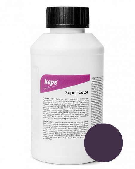 Farba do skór naturalnych, bakłażan, Super Color, 500 ml, 154, Kaps