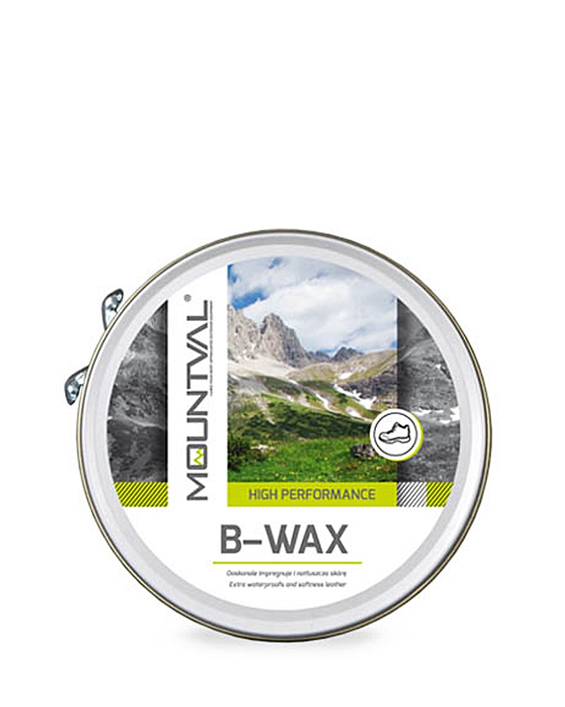 Bezbarwna pasta woskowa do butów, B-Wax Mountval, 100 ml