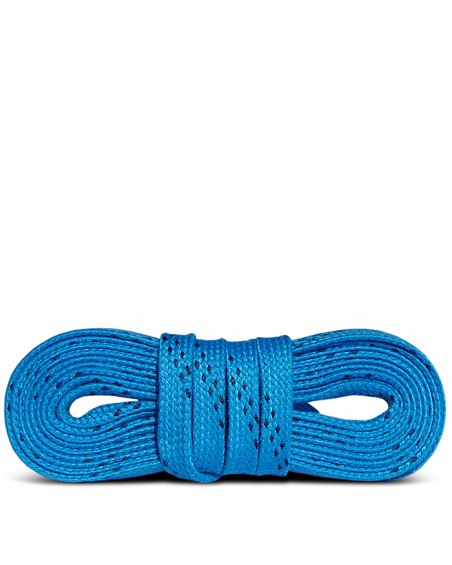 Niebiesko-granatowe woskowane sznurówki do łyżew hokejowych 300 cm