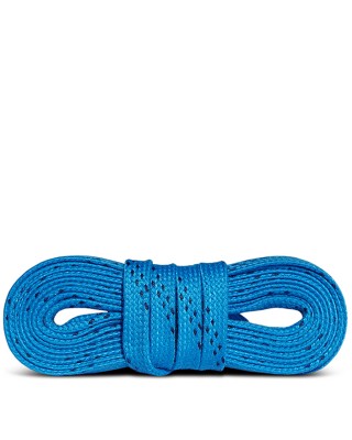 Niebiesko-granatowe woskowane sznurówki do łyżew hokejowych 274 cm