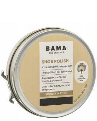 Brązowa, klasyczna pasta do butów, Shoe Polish Bama Essential, 40 gram