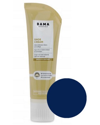 Granatowy krem, pasta do butów, Shoe Cream Essentials Bama, 082, 75 ml