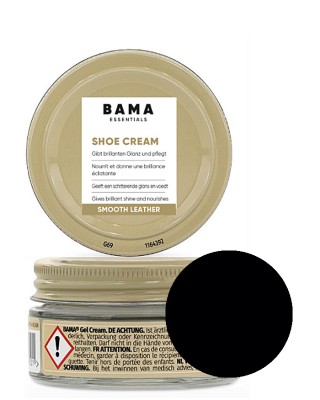 Czarny krem, pasta do butów, Shoe Cream Essentials Bama, 009, 50 ml