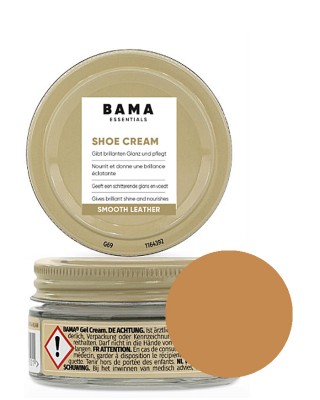 Jasnobrązowy krem, pasta do butów, Shoe Cream Essentials Bama, 031, 50 ml