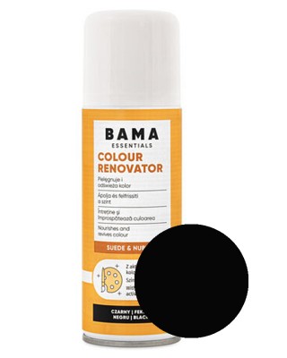 Czarny renowator, pasta do zamszu, nubuku, Colour Renovator Essentials Bama, 200 ml