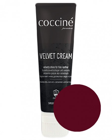 Bordowa pasta w tubie do skóry licowej, 75 ml, Velvet Cream Coccine