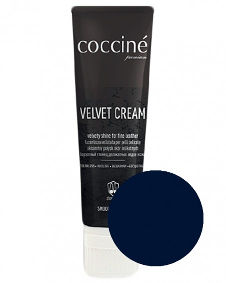 Granatowa pasta w tubie do skóry licowej, 75 ml, Velvet Cream Coccine